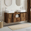 vidaXL Fürdőszobai Szekrény Szett 3 db Antik Fa 49,5 x 41 x 63 cm