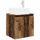 vidaXL Fürdőszobai Szekrény Szett 3 db Antik Fa 49,5 x 41 x 63 cm
