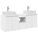 vidaXL Fürdőszobai Szekrény Szett 3 db Fehér 49,5 x 41 x 62,5 cm