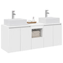 vidaXL Fürdőszobai Szekrény Szett 3 db Fehér 49,5 x 41 x 62,5 cm