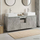 vidaXL Fürdőszobai Szekrény Szett 3 db Betonszürke 49,5 x 41 x 62,5 cm
