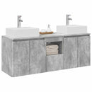vidaXL Fürdőszobai Szekrény Szett 3 db Betonszürke 49,5 x 41 x 62,5 cm
