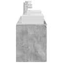 vidaXL Fürdőszobai Szekrény Szett 3 db Betonszürke 49,5 x 41 x 62,5 cm