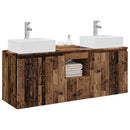 vidaXL Fürdőszobai Szekrény Szett 3 db Antik Fa 49,5 x 41 x 62,5 cm