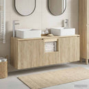vidaXL Fürdőszobai Szekrény Szett 3 db Sonoma Tölgy 53 x 35 x 63 cm