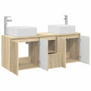 vidaXL Fürdőszobai Szekrény Szett 3 db Sonoma Tölgy 53 x 35 x 63 cm