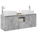 vidaXL Fürdőszobai Szekrény Szett 3 db Betonszürke 53 x 35 x 63 cm