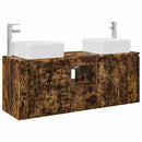 vidaXL Fürdőszobai Szekrény Szett 3 db Füstös Tölgy 53 x 35 x 63 cm