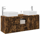 vidaXL Fürdőszobai Szekrény Szett 3 db Füstös Tölgy 53 x 35 x 63 cm