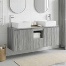 vidaXL Fürdőszobai Szekrény Szett 3 db Szürke Sonoma 53 x 35 x 63 cm