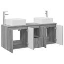 vidaXL Fürdőszobai Szekrény Szett 3 db Szürke Sonoma 53 x 35 x 63 cm