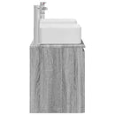 vidaXL Fürdőszobai Szekrény Szett 3 db Szürke Sonoma 53 x 35 x 63 cm