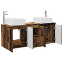 vidaXL Fürdőszobai Szekrény Szett 3 db Antik Fa 53 x 35 x 63 cm
