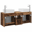 vidaXL Fürdőszobai Szekrény Szett 3 db Antik Fa 53 x 35 x 63 cm