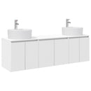 vidaXL Fürdőszobai Szekrény Szett 3 db Fehér 49,5 x 44,5 x 65 cm