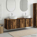 vidaXL Fürdőszobai Szekrény Szett 3 db Antik Fa 49,5 x 44,5 x 65 cm
