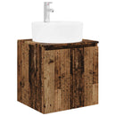 vidaXL Fürdőszobai Szekrény Szett 3 db Antik Fa 49,5 x 44,5 x 65 cm