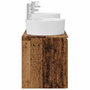 vidaXL Fürdőszobai Szekrény Szett 3 db Antik Fa 49,5 x 44,5 x 65 cm