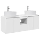 vidaXL Fürdőszobai Szekrény Szett 3 db Fehér 49,5 x 44,5 x 65 cm