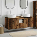 vidaXL Fürdőszobai Szekrény Szett 3 db Antik Fa 49,5 x 44,5 x 65 cm
