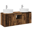 vidaXL Fürdőszobai Szekrény Szett 3 db Antik Fa 49,5 x 44,5 x 65 cm
