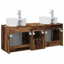 vidaXL Fürdőszobai Szekrény Szett 3 db Antik Fa 49,5 x 44,5 x 65 cm