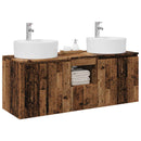 vidaXL Fürdőszobai Szekrény Szett 3 db Antik Fa 49,5 x 44,5 x 65 cm