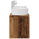 vidaXL Fürdőszobai Szekrény Szett 3 db Antik Fa 49,5 x 44,5 x 65 cm