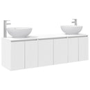 vidaXL Fürdőszobai Szekrény Szett 3 db Fehér 49,5 x 44,5 x 65 cm