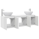 vidaXL Fürdőszobai Szekrény Szett 3 db Fehér 49,5 x 44,5 x 65 cm