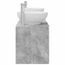 vidaXL Fürdőszobai Szekrény Szett 3 db Betonszürke 49,5 x 44,5 x 65 cm