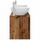 vidaXL Fürdőszobai Szekrény Szett 3 db Antik Fa 49,5 x 44,5 x 65 cm