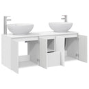 vidaXL Fürdőszobai Szekrény Szett 3 db Fehér 49,5 x 44,5 x 65 cm