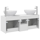 vidaXL Fürdőszobai Szekrény Szett 3 db Fehér 49,5 x 44,5 x 65 cm