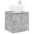 vidaXL Fürdőszobai Szekrény Szett 3 db Betonszürke 49,5 x 44,5 x 65 cm