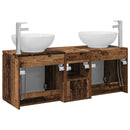 vidaXL Fürdőszobai Szekrény Szett 3 db Antik Fa 49,5 x 44,5 x 65 cm