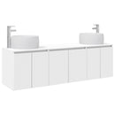 vidaXL Fürdőszobai Szekrény Szett 3 db Fehér 49,5 x 44,5 x 66 cm