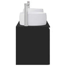 vidaXL Fürdőszobai Szekrény Szett 3 db Fekete 49,5 x 44,5 x 66 cm