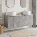 vidaXL Fürdőszobai Szekrény Szett 3 db Betonszürke 49,5 x 44,5 x 66 cm