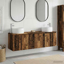 vidaXL Fürdőszobai Szekrény Szett 3 db Antik Fa 49,5 x 44,5 x 66 cm