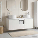 vidaXL Fürdőszobai Szekrény Szett 3 db Fehér 49,5 x 44,5 x 66 cm