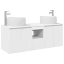 vidaXL Fürdőszobai Szekrény Szett 3 db Fehér 49,5 x 44,5 x 66 cm