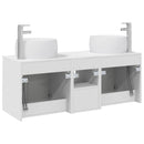 vidaXL Fürdőszobai Szekrény Szett 3 db Fehér 49,5 x 44,5 x 66 cm