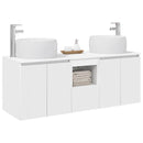 vidaXL Fürdőszobai Szekrény Szett 3 db Fehér 49,5 x 44,5 x 66 cm