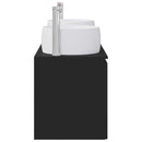vidaXL Fürdőszobai Szekrény Szett 3 db Fekete 49,5 x 44,5 x 66 cm