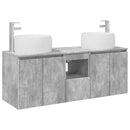 vidaXL Fürdőszobai Szekrény Szett 3 db Betonszürke 49,5 x 44,5 x 66 cm