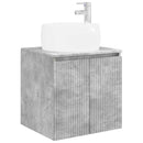vidaXL Fürdőszobai Szekrény Szett 3 db Betonszürke 49,5 x 44,5 x 66 cm