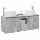 vidaXL Fürdőszobai Szekrény Szett 3 db Betonszürke 49,5 x 44,5 x 66 cm