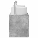 vidaXL Fürdőszobai Szekrény Szett 3 db Betonszürke 49,5 x 44,5 x 66 cm