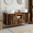 vidaXL Fürdőszobai Szekrény Szett 3 db Antik Fa 49,5 x 44,5 x 66 cm
